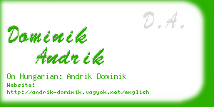 dominik andrik business card